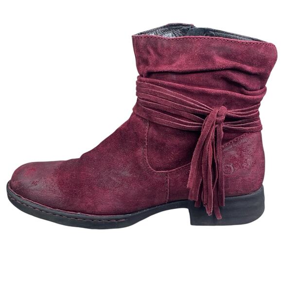 Born Women’s Cross Res Suede Distressed Ankle Boot Size US 9.5 - Picture 3 of 10